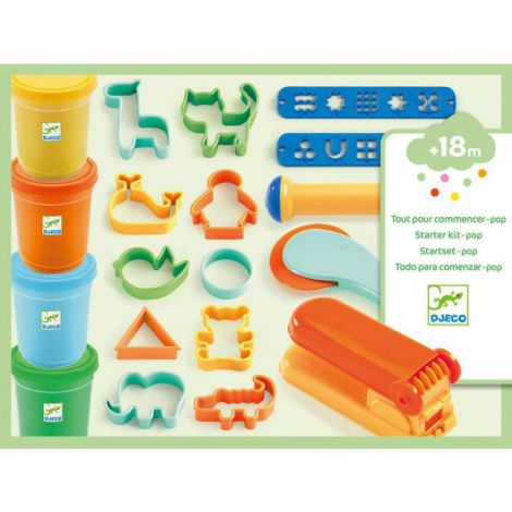 Set Modelaj Djeco Pop | Plastilină Colorată + Accesorii