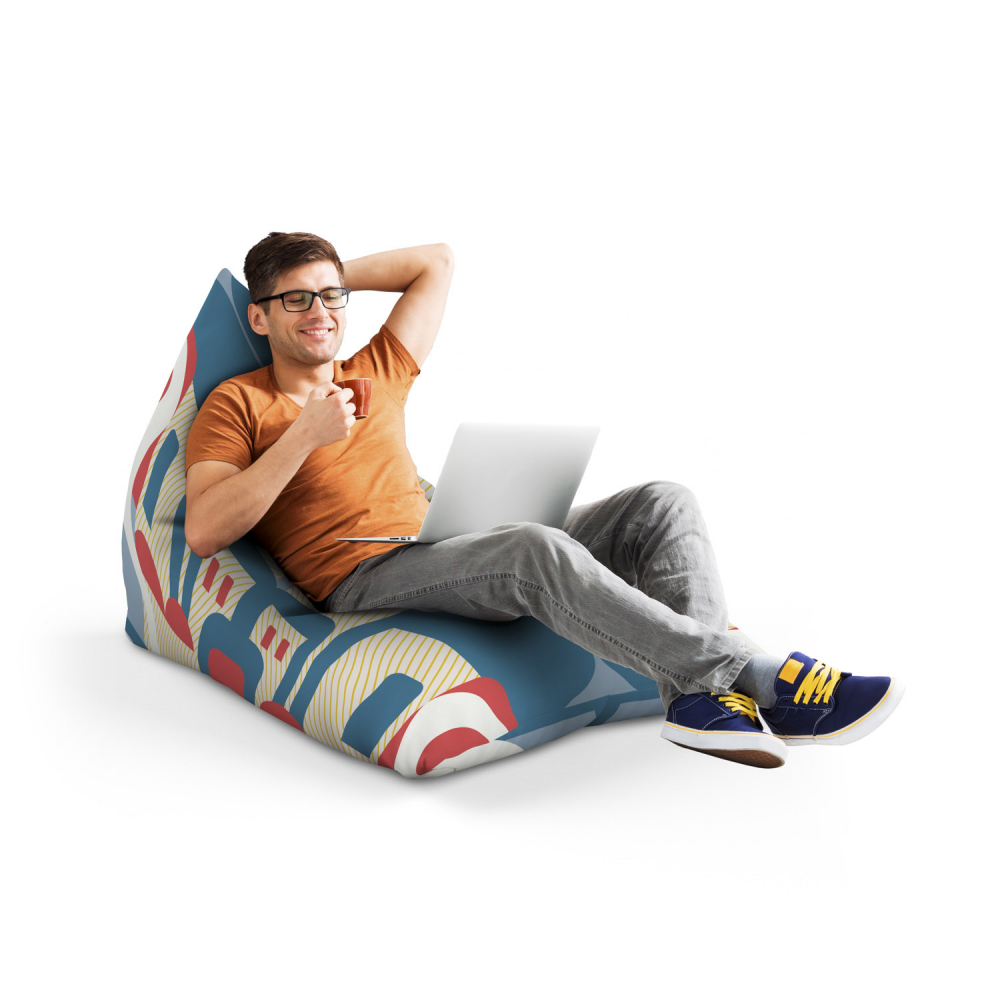 Fotoliu Puf Bean Bag Updeco Lounge Albastru - imagine 4