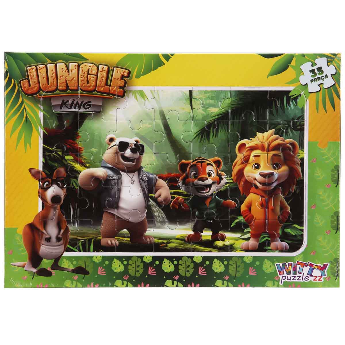 Puzzle Regele Junglei 35 Piese Witty Puzzlezz