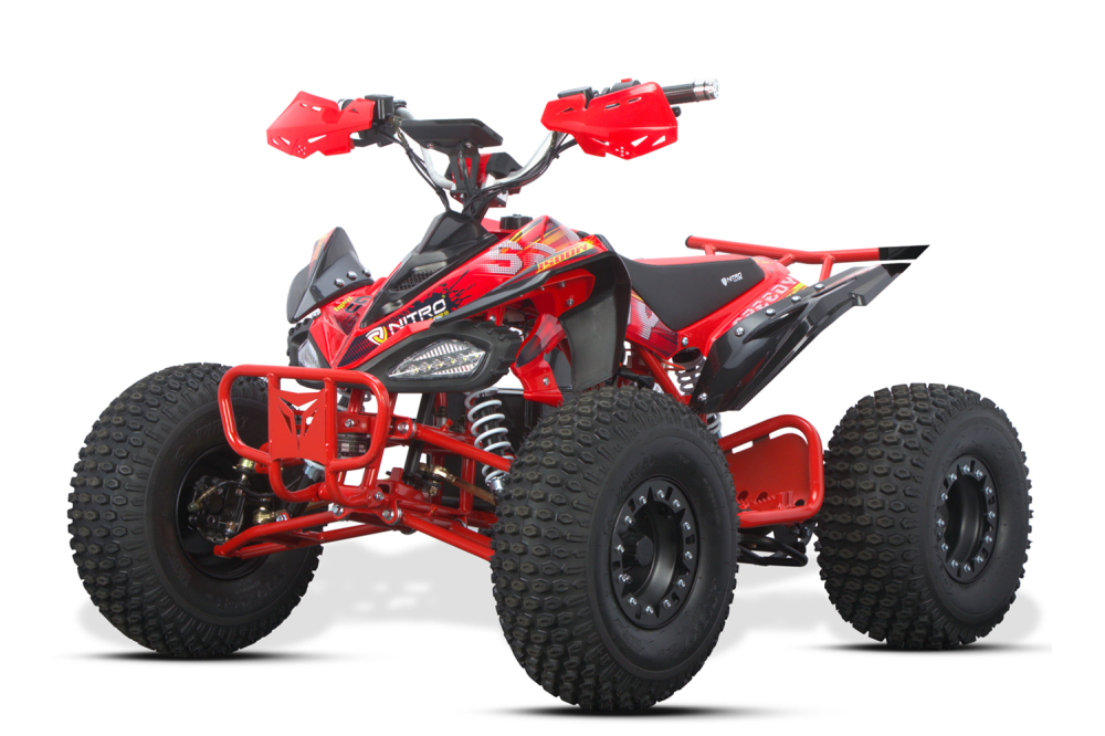 ATV electric ECO Speedy XXL 1500W 60V 20Ah cu diferential, roti 8 inch, culoare rosie