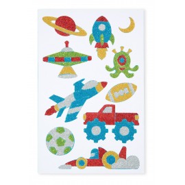 Set Abtibilduri Sclipici Aventuri Melissa & Doug - imagine 3