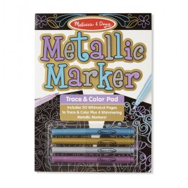 Bloc desen Metallic Melissa & Doug, 4 markere
