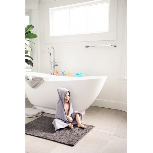 Prosop Ubbi cu gluga, gri | Bumbac moale bebe - imagine 3