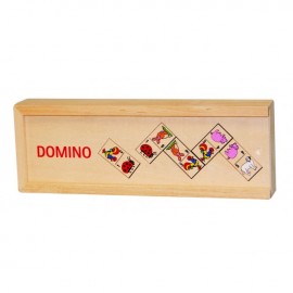 Domino Animale Goki | Joc educativ în cutie lemn - imagine 2