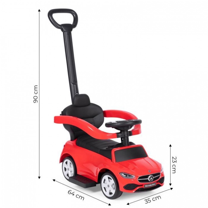 Ecotoys Mercedes C Class - Mașinuță roșie 1-3 ani - imagine 3
