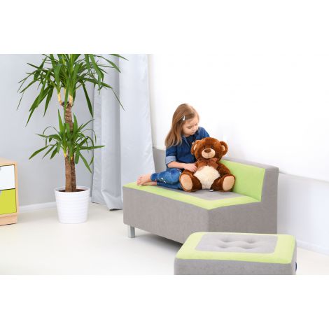 Canapea Premium Moje Bambino Gri-Lime - imagine 4