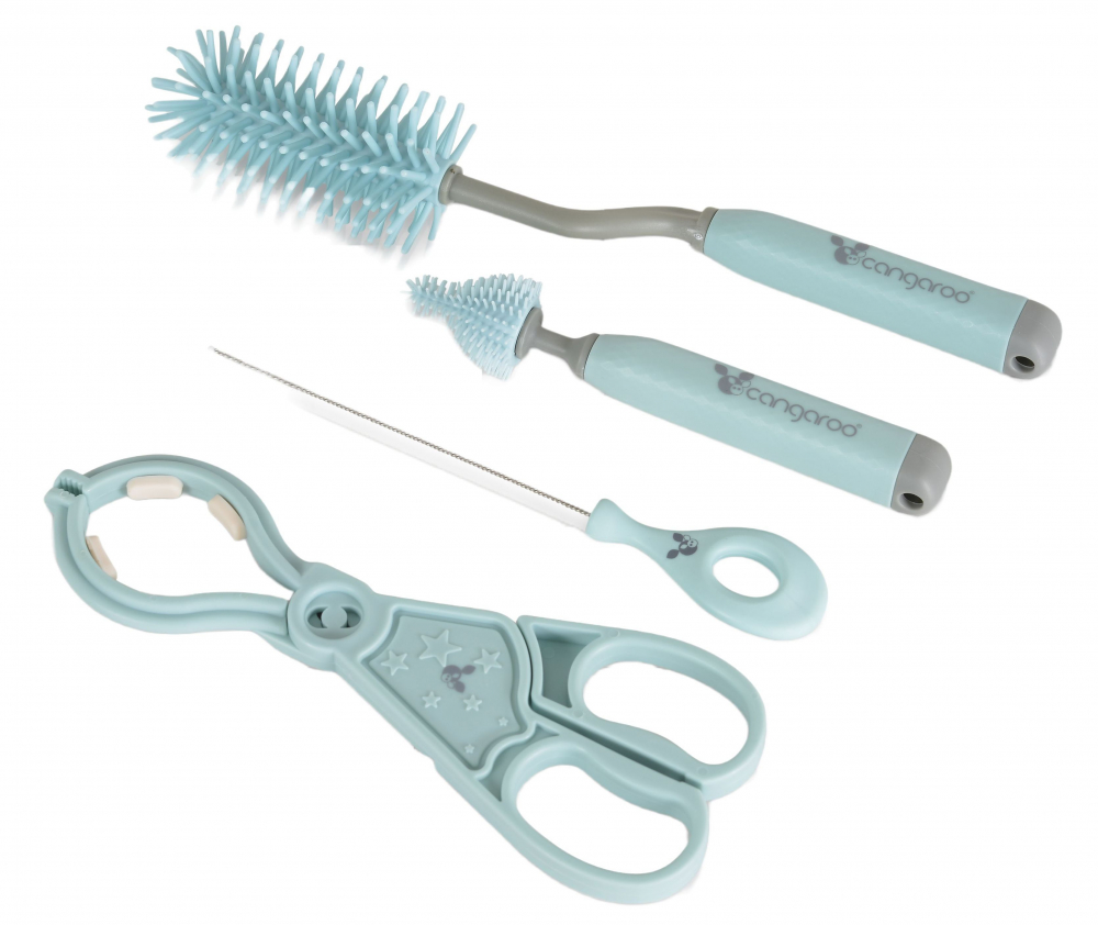 Set Curatare Biberoane Cangaroo Star Blue - imagine 4