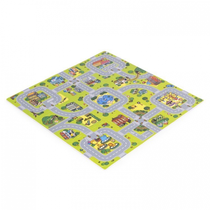 Salteluta joaca Ecotoys 90x90cm sigura pentru copii - imagine 2