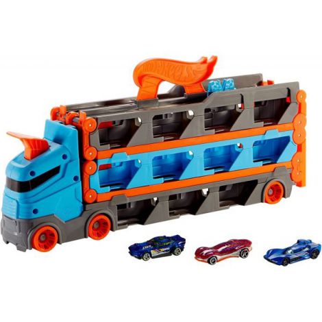 Hot Wheels Transportator-Pista 2-în-1 | Mattel - imagine 2