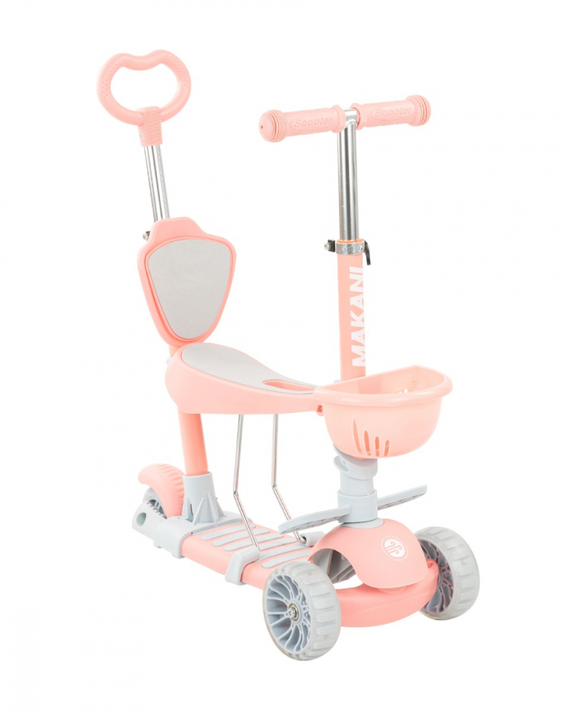Trotineta KikkaBoo BonBon 4in1 Candy Pink, Roz - imagine 11