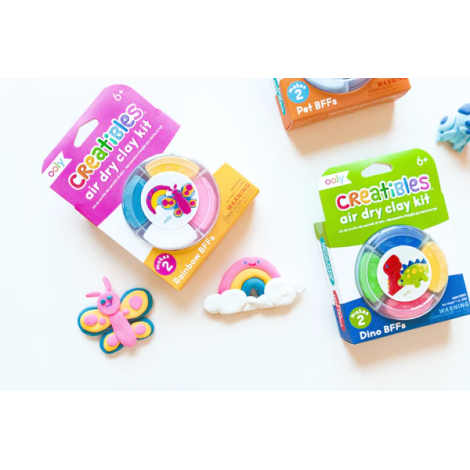 Plastilina Dino Creatibles Ooly | Kit DIY 4 culori - imagine 3