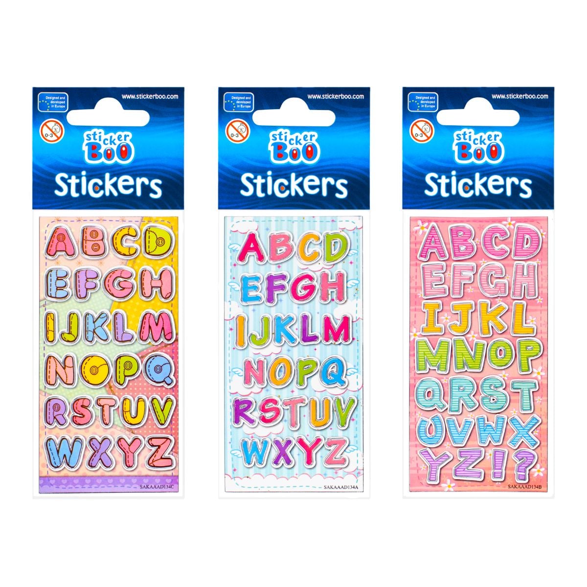Abtibilduri Litere Stickerboo | Decor Creativ