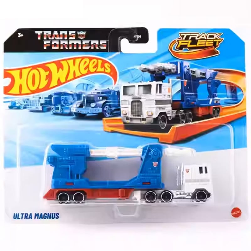 Set Camion Hot Wheels Track Fleet cu Remorcă