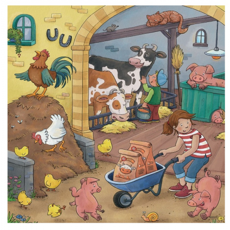 Puzzle Ravensburger Munca la Fermă, 3x49 piese - imagine 4