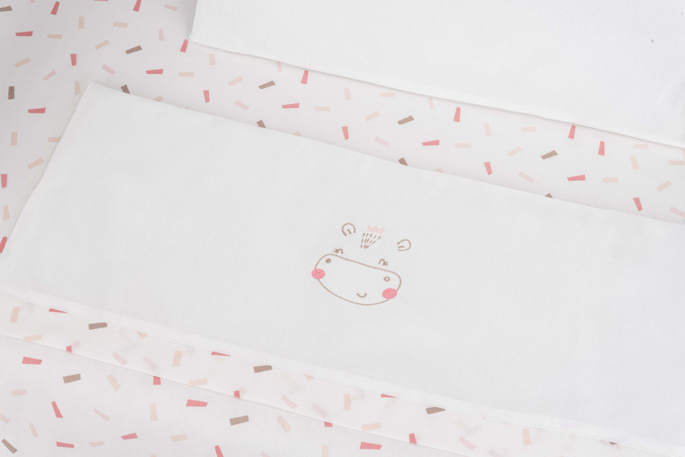 Set Lenjerie KikkaBoo 5 piese Hippo Dreams 80x50cm