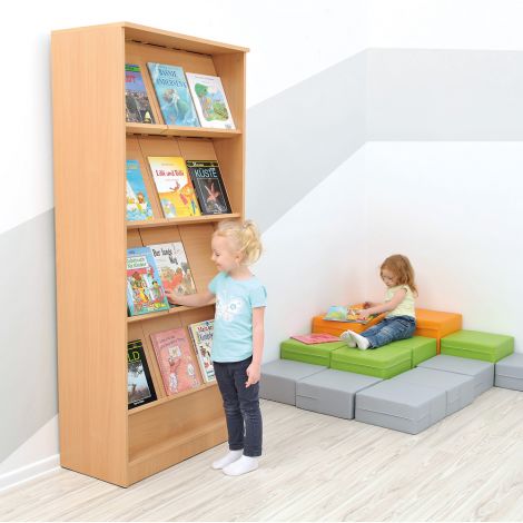 Biblioteca Moje bambino cu rafturi inclinate - imagine 5