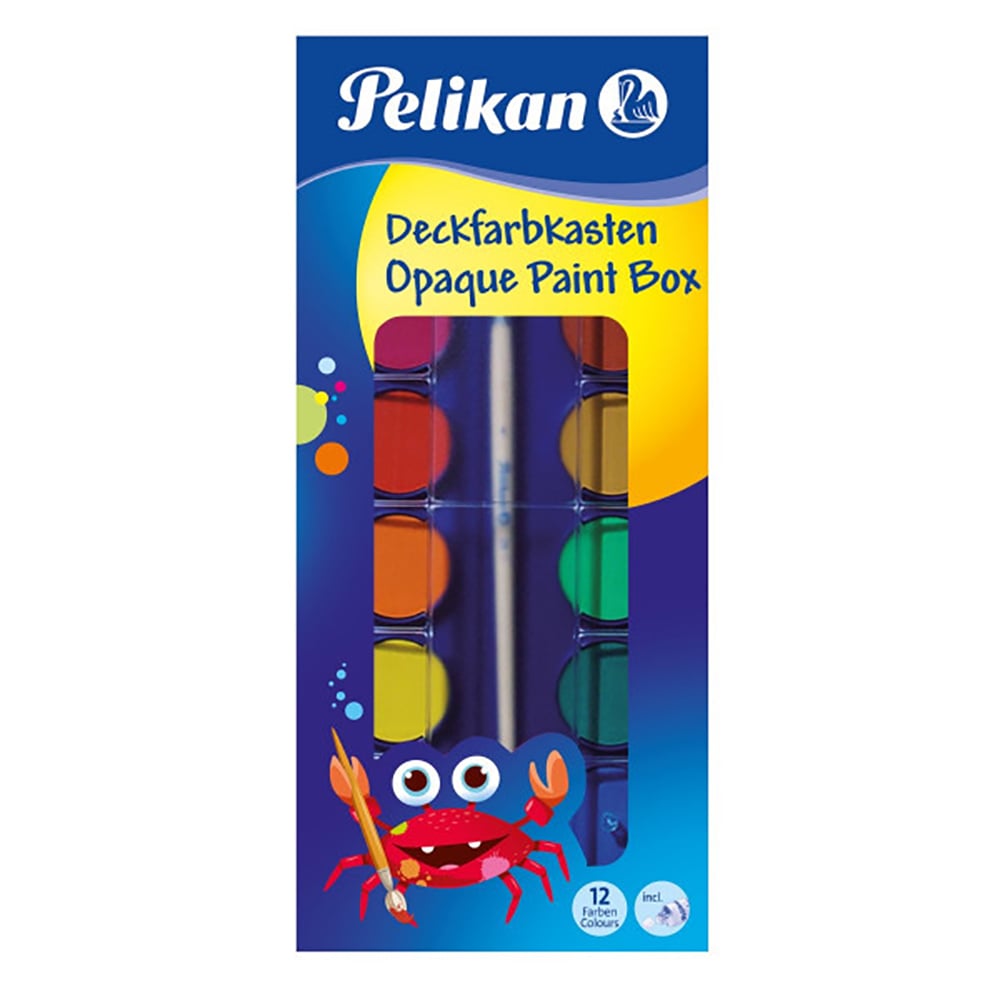 Set Acuarele Pelikan, 12 Culori + Pensula