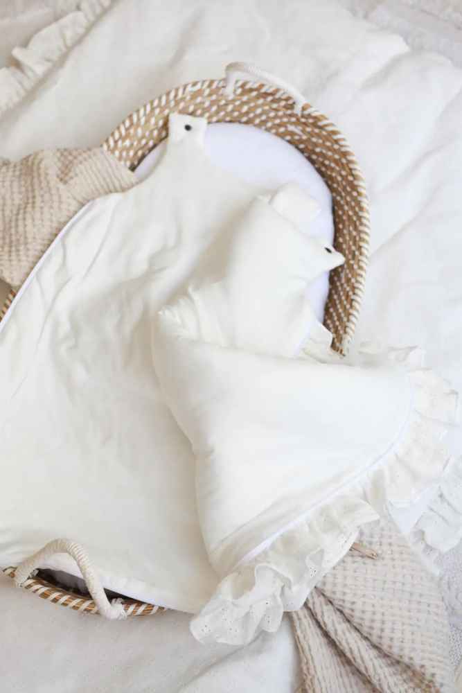 Sac de dormit BabyLy bumbac brodat, antialergic 0-9 luni