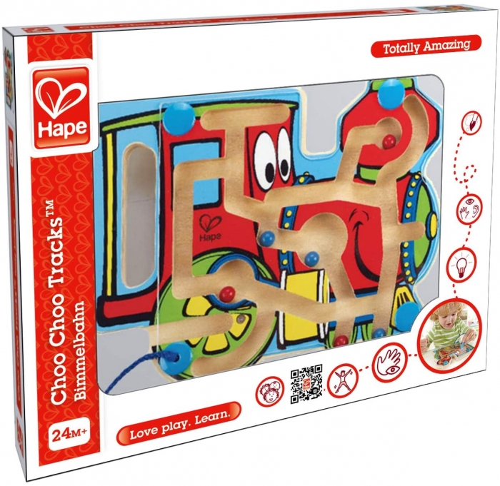Hape Labirint Magnetic Locomotiva - Dezvoltare Dexteritate