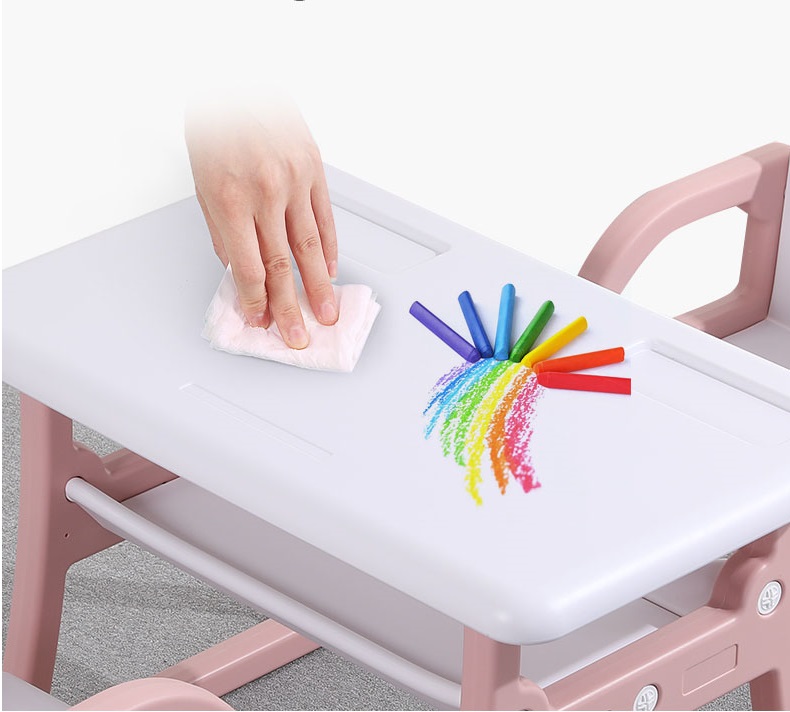 Masuta de studiu cu scaunel Nichiduta School Pink - imagine 5