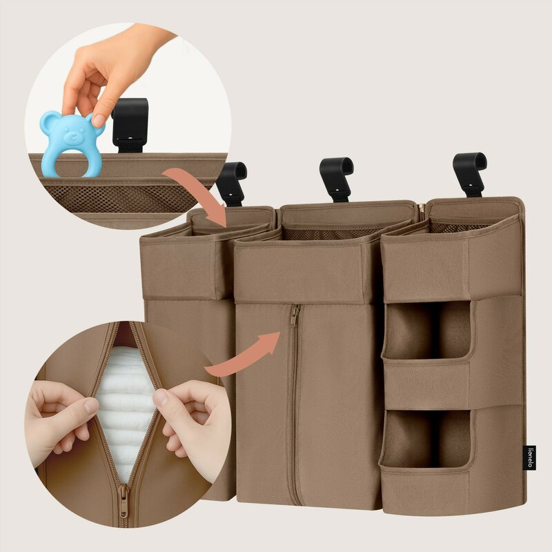 Organizator Lionelo Sidepocket L, 3 compartimente - imagine 3