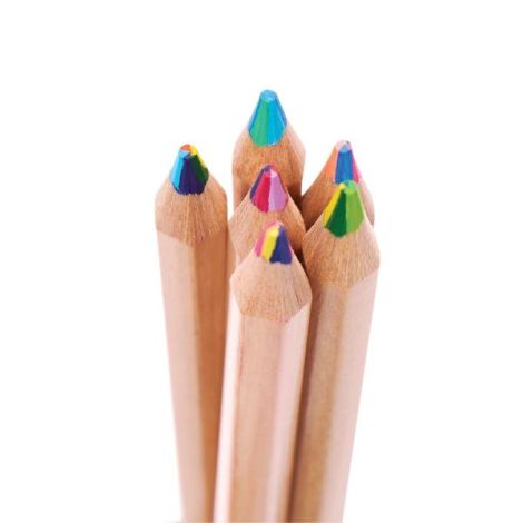 Creioane Multicolore Ooly Caleidoscop Set 6 Buc - imagine 2