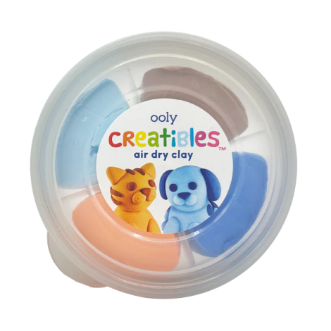 Plastilina Ooly Creatibles - Set DIY 4 culori cu uscare la aer - imagine 3