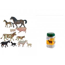 Set 10 Figurine Animale cu Puii Miniland - imagine 4