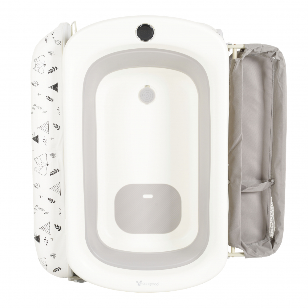 Set Baie Cangaroo Garda 2in1 cu Măsuță și Cada Pliabilă - imagine 9