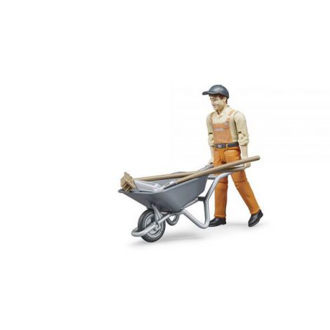 Bruder Figurina Muncitor Municipal cu Accesorii - imagine 3