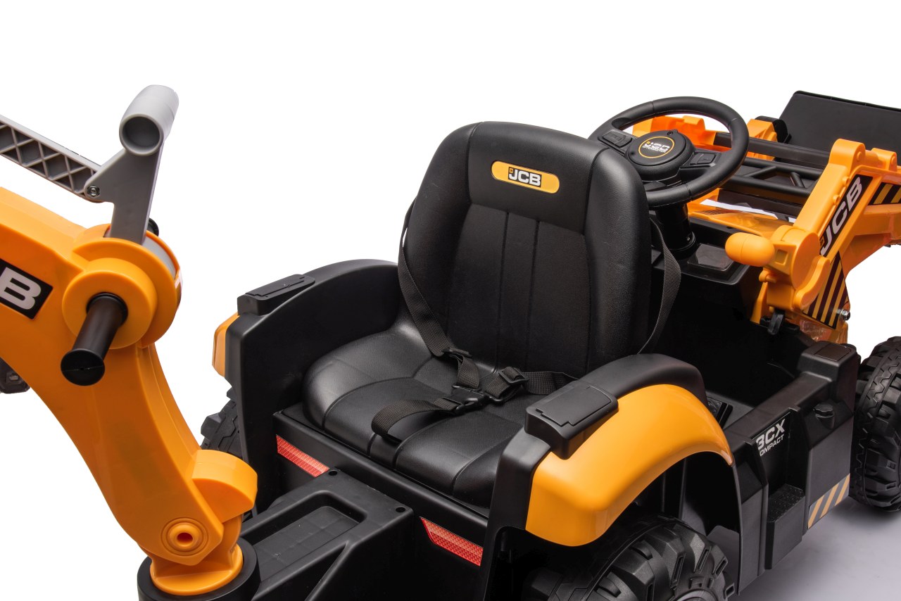 Tractor Excavator JCB 2 in 1 Electric Galben - imagine 8