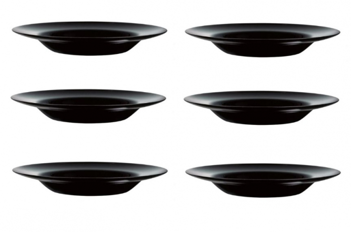 Set 6 Farfurii Opal Negru 28cm | OEM