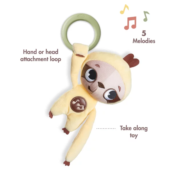 Jucarie Muzicala Tiny Love David The Sloth Boho Chic - imagine 2