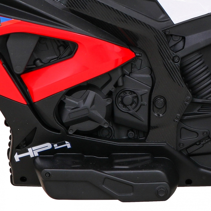 BMW HP4 Motocicleta Electrica Copii Rosu - imagine 4