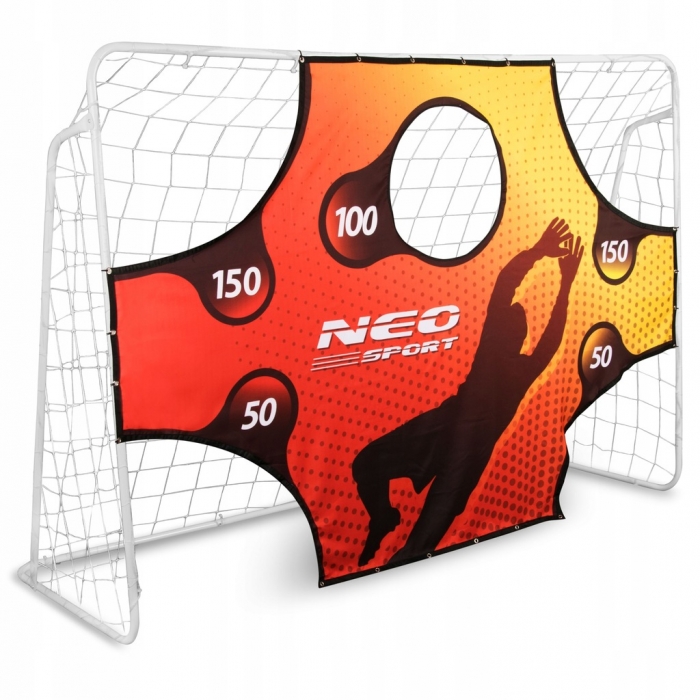 Poartă Fotbal Neo-Sport cu Plasă 245x80x155 cm - imagine 7