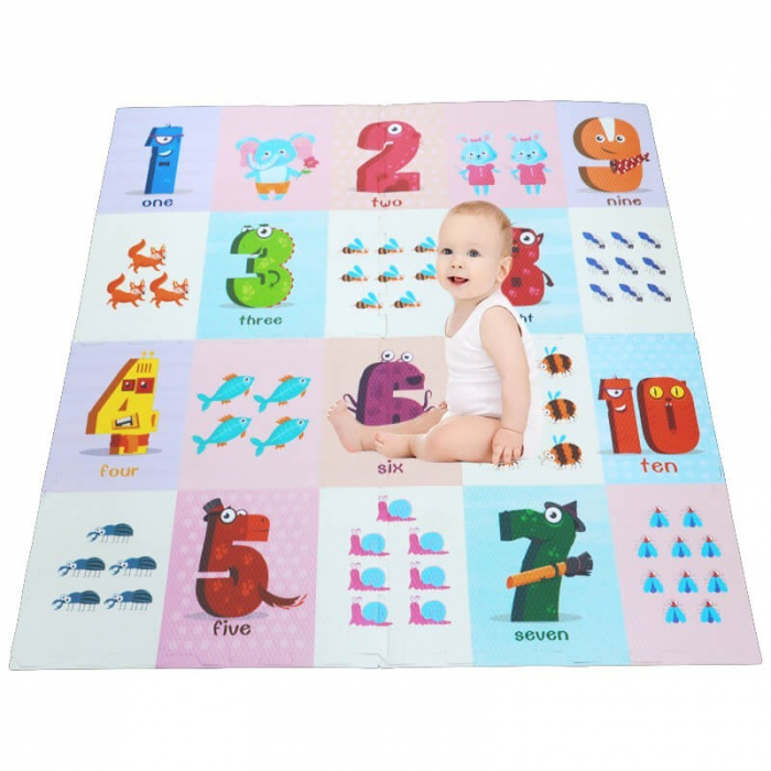 Covor puzzle EVA Krista, Cifre și Animale