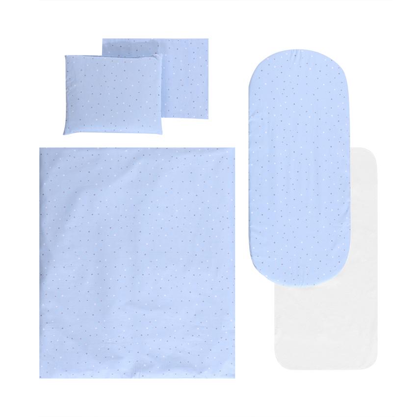Set Lenjerie Carucior Lorelli Blue Sky, Impermeabil