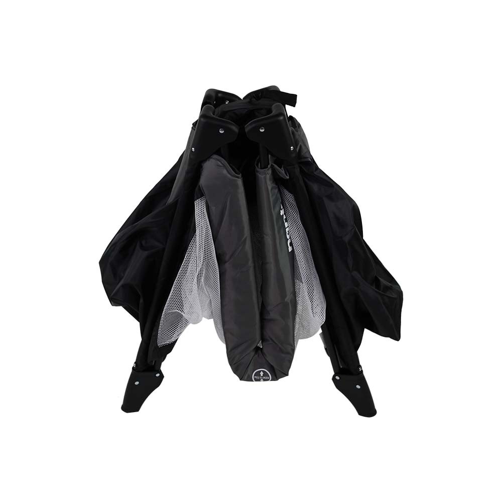 Pat de voiaj Nania Soda Grey, 2 nivele, pliabil - imagine 3