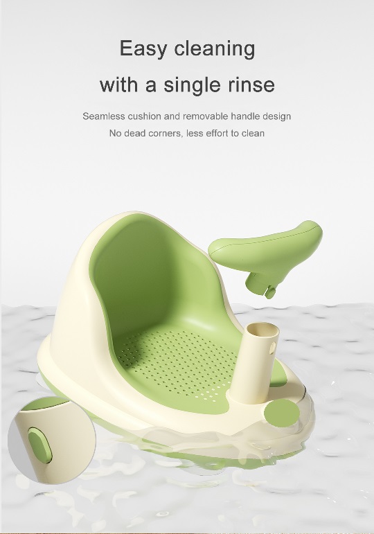 Scaunel baie Little Mom Bubble Yellow, Ergonomic - imagine 2