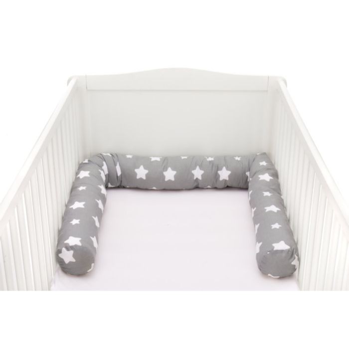 Barieră protecție pat Fillikid Star Grey, 190 cm - imagine 3