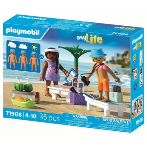 Playmobil Cuplu Tineri Plajă | Jucărie Rol - imagine 3