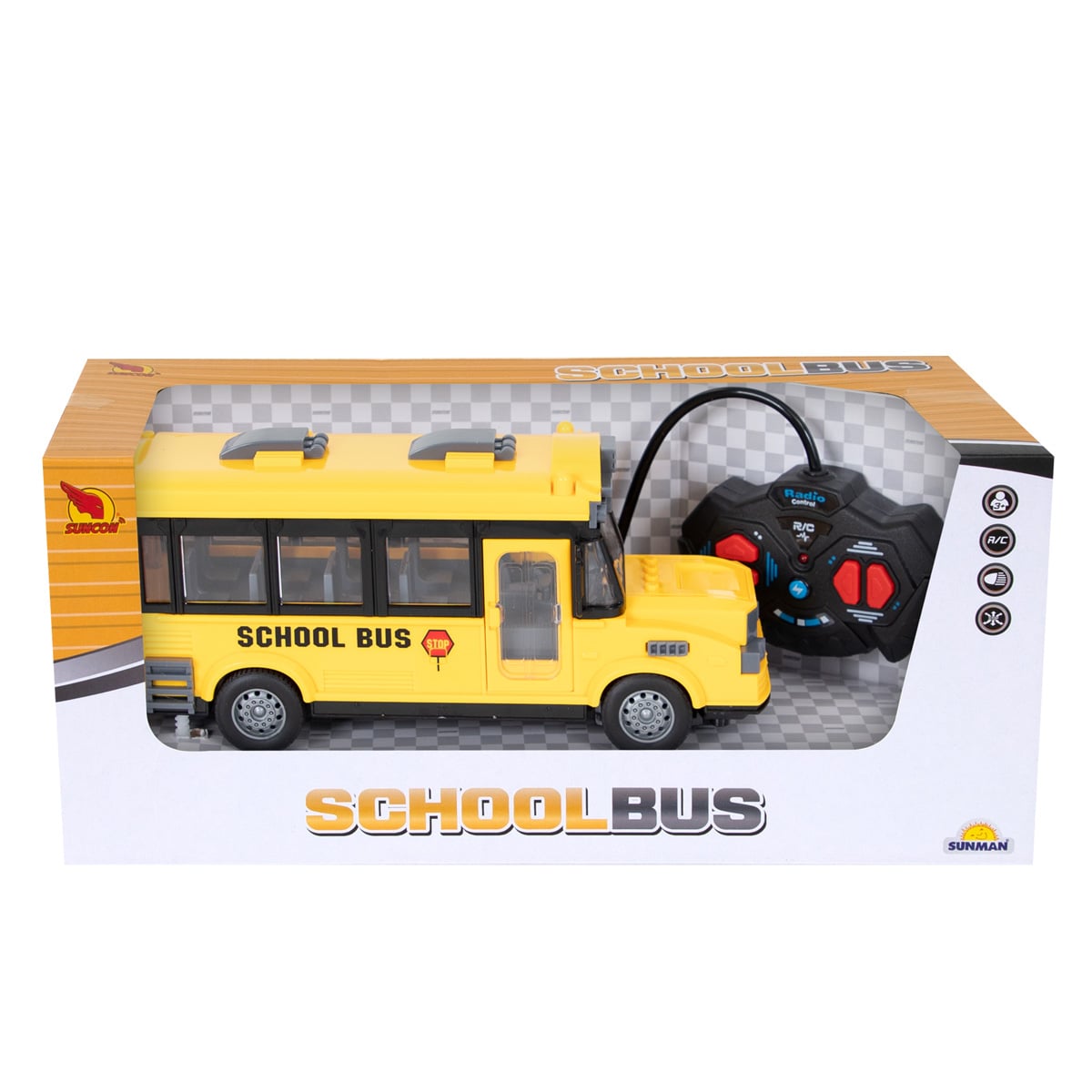 Autobuz Școlar Suncon RC 1:32 cu Lumini