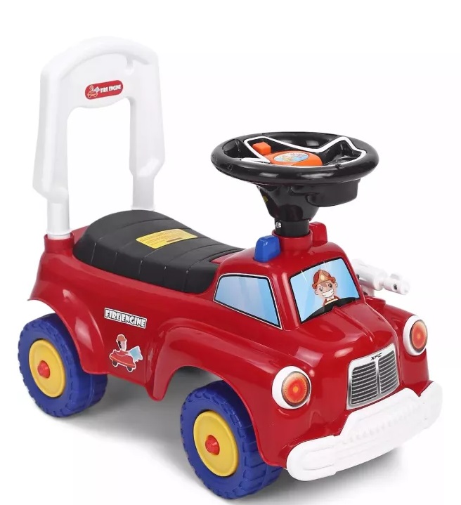 Mașinuță Pompieri Nicekids, Fără Pedale, cu Sunete - imagine 4