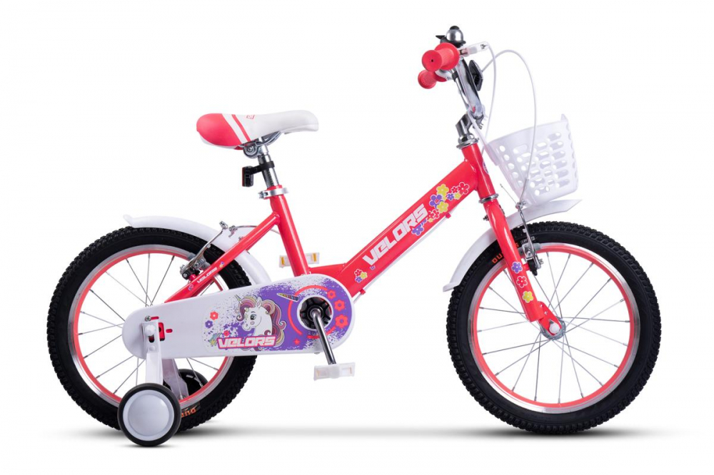 Bicicleta Velors Roz 18" | Primul Pas în Siguranță