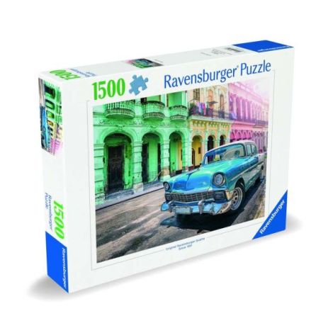 Puzzle Ravensburger 1500 Piese - Masina din Cuba - imagine 2
