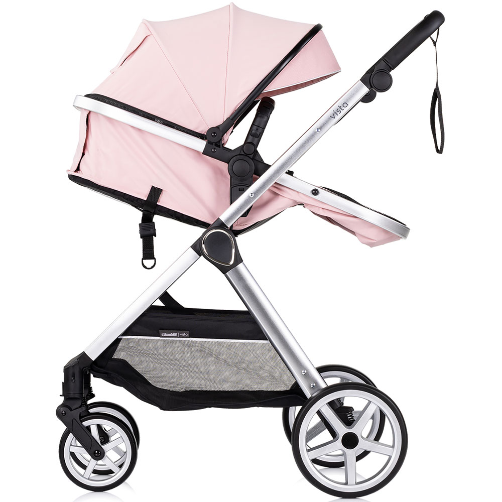 Carucior 3 in 1 Chipolino Vista Pink - Transformabil - imagine 11