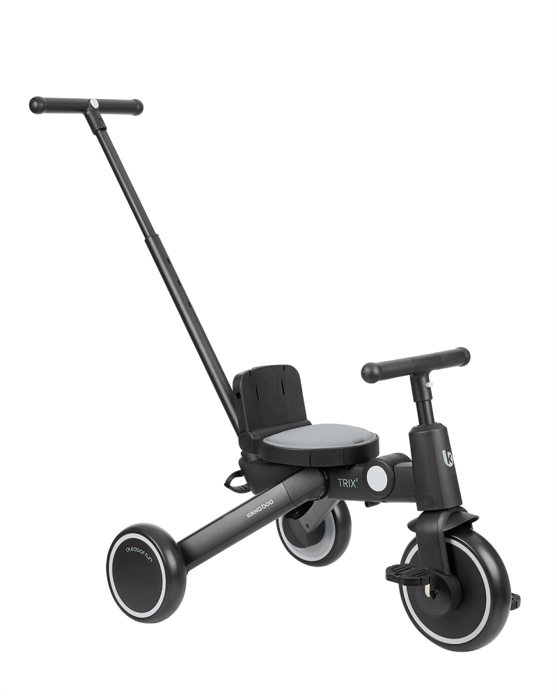 KikkaBoo Trix 2 - Tricicleta 8in1 Gri, Ultrapliabilă - imagine 2