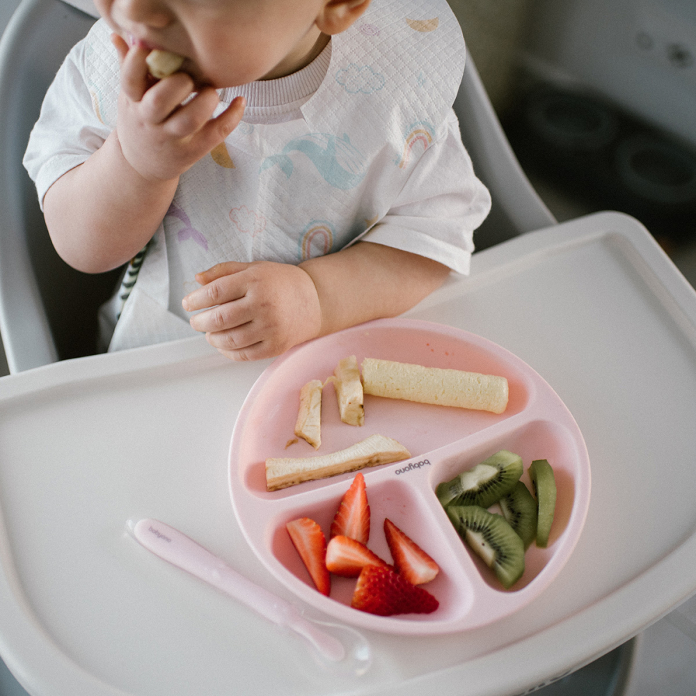 Farfurie Babyono cu ventuza, Roz - imagine 7