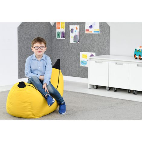 Puf cu granule Banana Moje Bambino, Confortabil - imagine 2