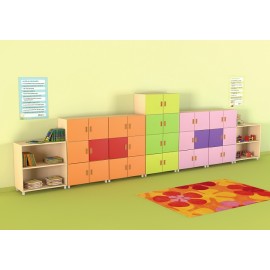 Set Inlandia 5 Moje Bambino, Mobilier Gradiniță Colorat